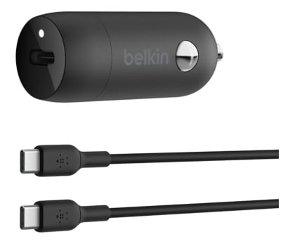 Ładowarka do smartfonów Belkin Samochodowa 30W USB-C (z kablem)